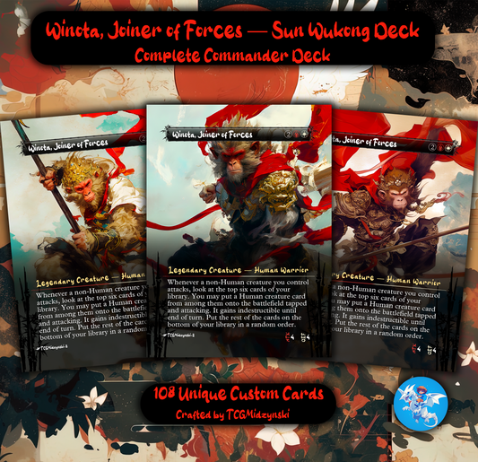 Sun Wukong Custom MTG Commander Deck, Winota, Joiner of Forces